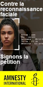 Contre la reconnaissance faciale, signons la pétition d'Amnesty